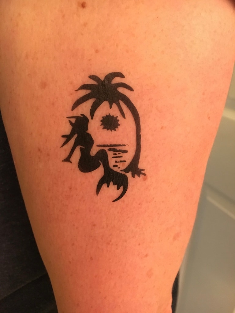 Airbrush tribal tiger tattoo