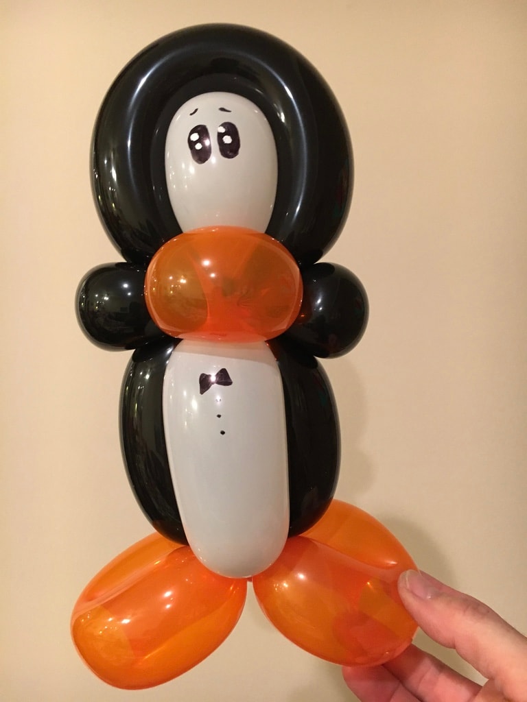 Balloon penguin creation